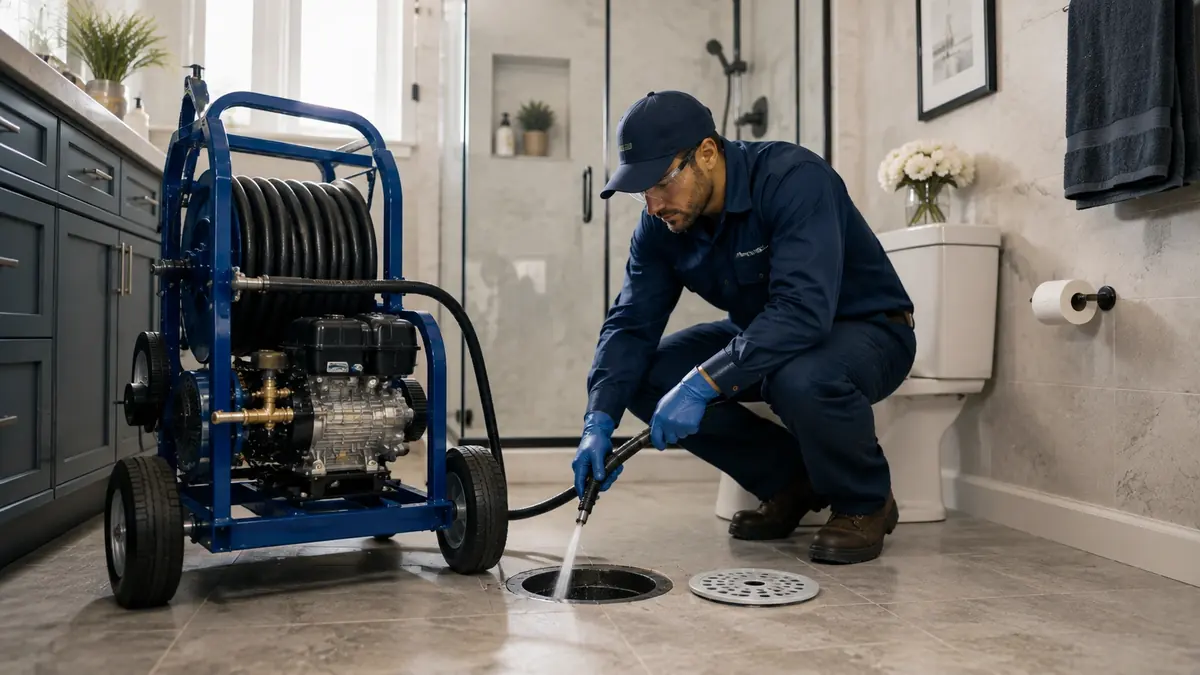 Bathroom Drain Hydro Jetting in Millbrae