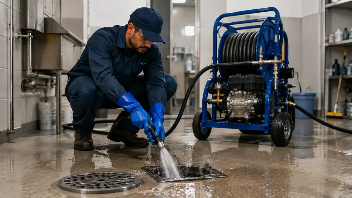 Floor Drain Hydro Jet Cleaning in Millbrae