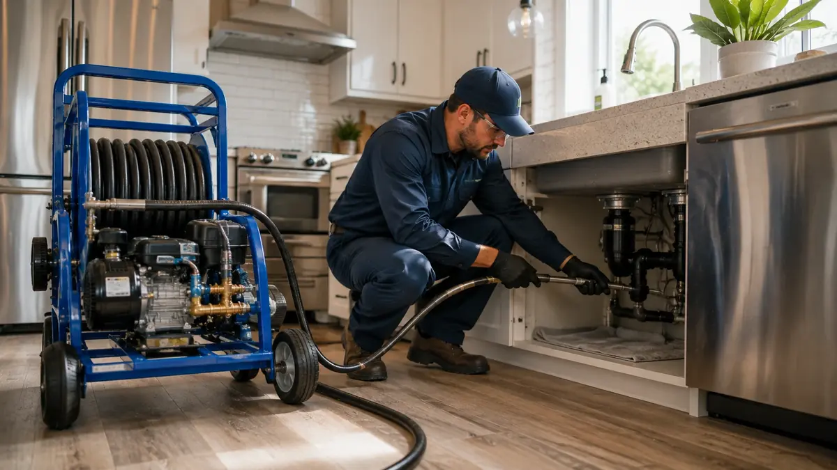 Kitchen Drain Hydro Jetting in Millbrae