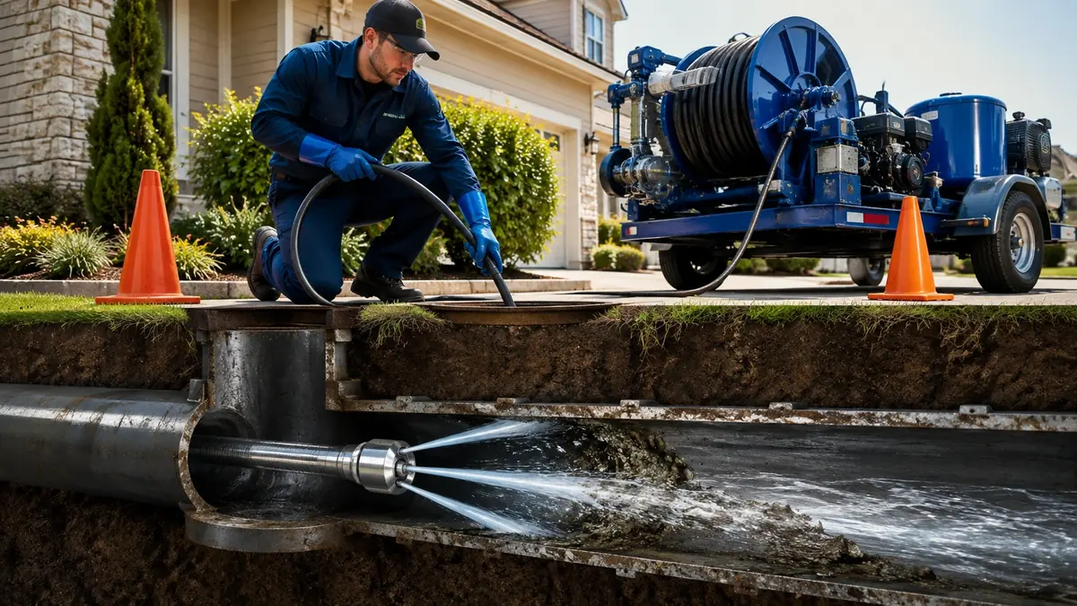 Main Sewer Line Hydro Jet Cleaning in Millbrae